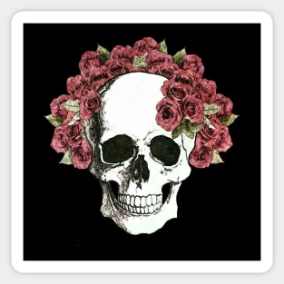 Floral Skull 12 Sticker